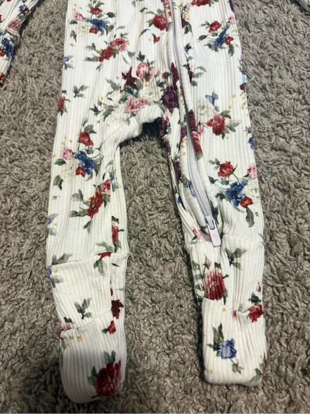 Posh Peanut Floral Zippy // 3-6m